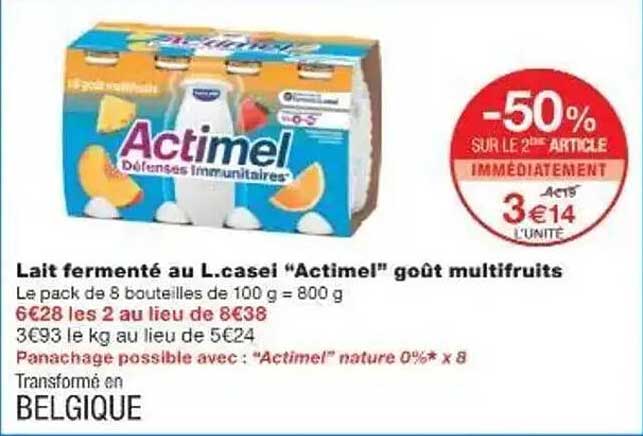 Actimel goût multifruits