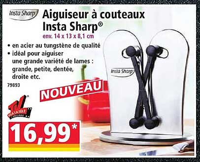 Aiguiseur à couteaux Insta Sharp®