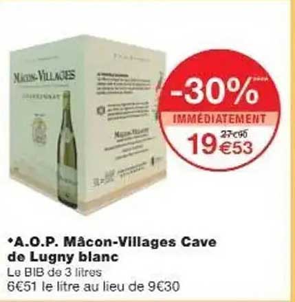 A.O.P. Mâcon-Villages Cave de Lugny blanc