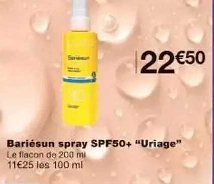 Bariésun spray SPF50+ "Uriage"