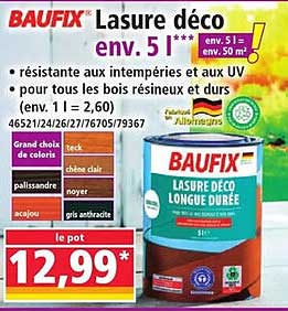 BAUFIX Lasure déco env. 5 l