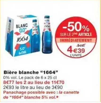Bière blanche “1664”