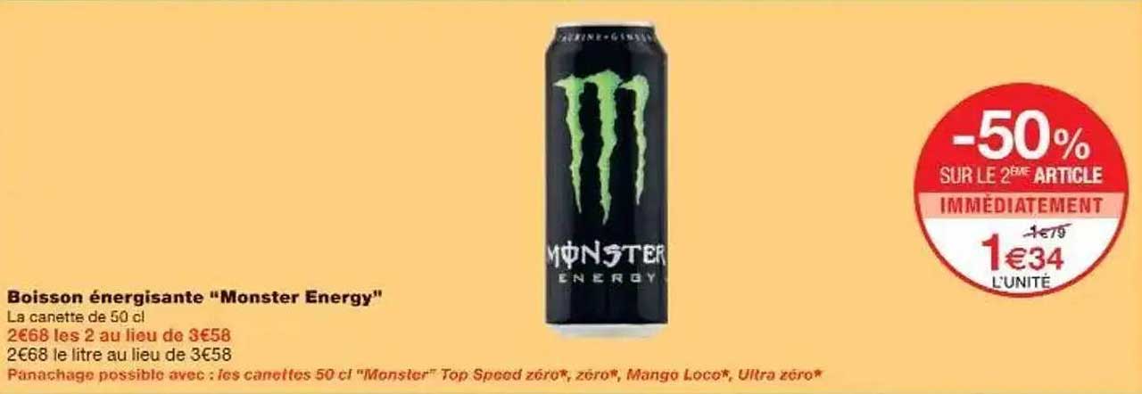 Boisson énergisante "Monster Energy"