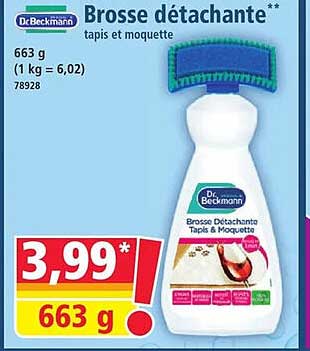 Brosse détachante** tapis et moquette