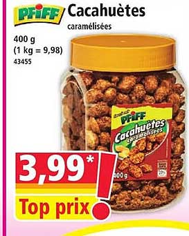 Cacahuètes caramélisées 400 g