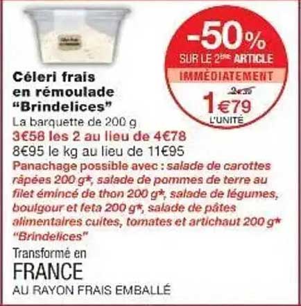 Céleri frais en rémoulade "Brindelices"