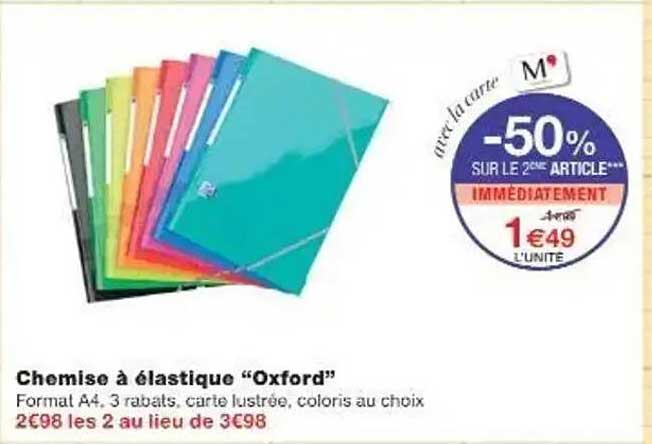 Chemise à élastique "Oxford"