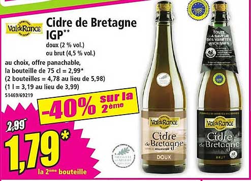 Cidre de Bretagne IGP