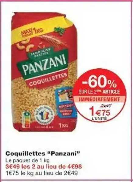 Coquilletes "Panzani"