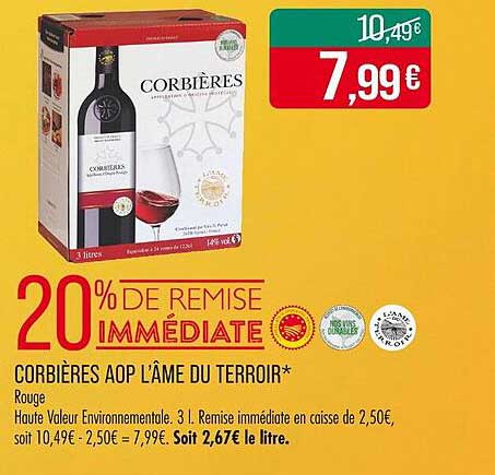 CORBIÈRES AOP L'ÂME DU TERROIR*