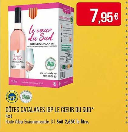 CÔTES CATALANES IGP LE CŒUR DU SUD*