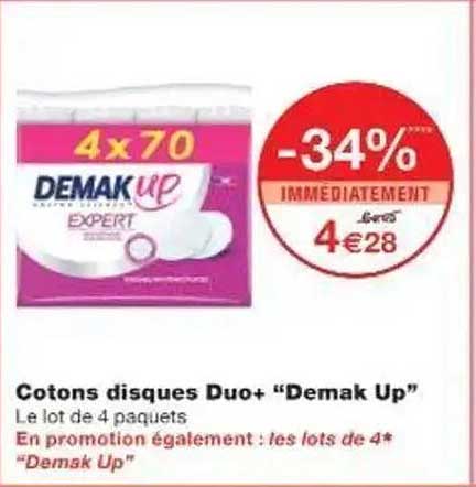 Cotons disques Duo+ "Demak Up"