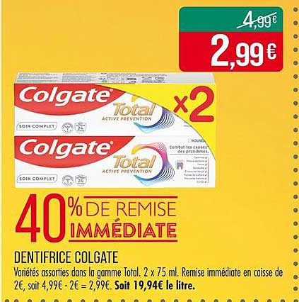 DENTIFRICE COLGATE