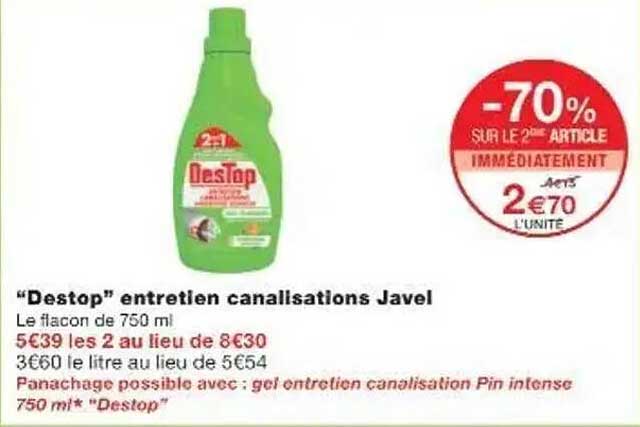"Destop" entretien canalisations Javel