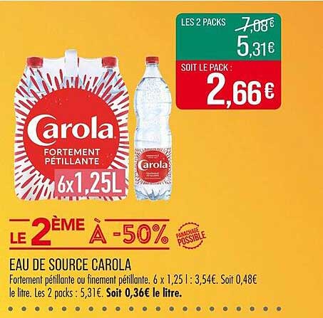 EAU DE SOURCE CAROLA