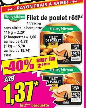 Filet de poulet rôti