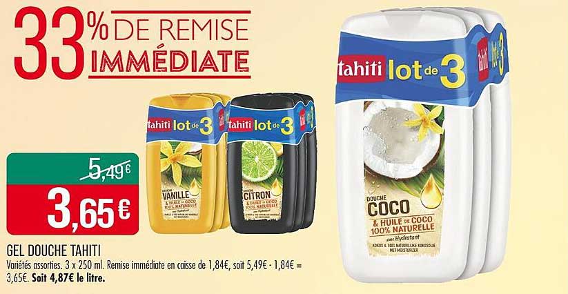 GEL DOUCHE TAHITI
