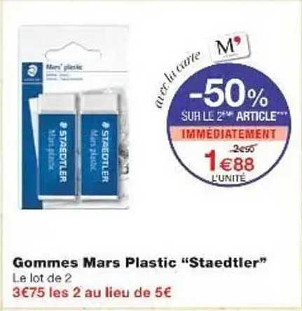 Gommes Mars Plastic “Staedtler”