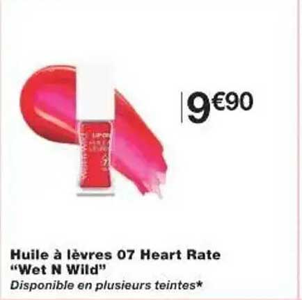Huile à lèvres 07 Heart Rate "Wet N Wild"