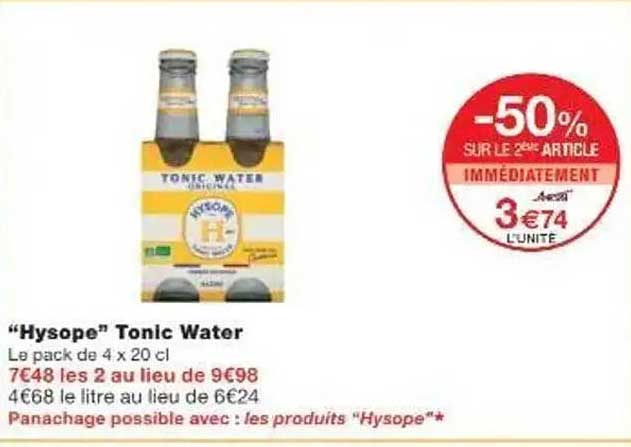 "Hysope" Tonic Water