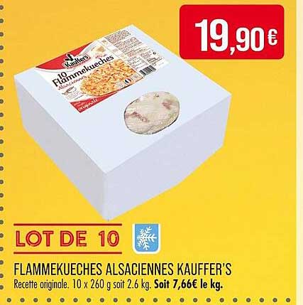 LOT DE 10 FLAMMEKUECHES ALSACIENNES KAUFFER’S