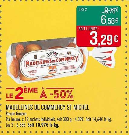 MADELEINES DE COMMERCY ST MICHEL