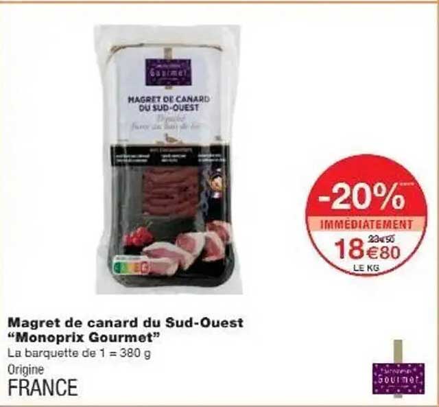 Magret de canard du Sud-Ouest "Monoprix Gourmet"