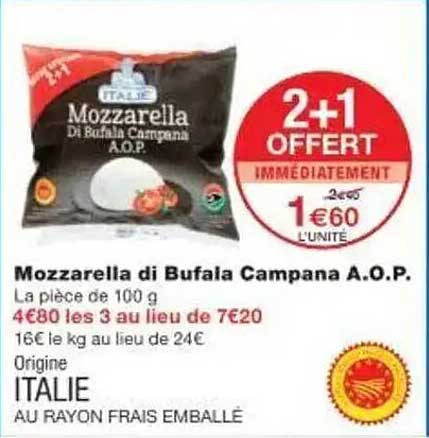 Mozzarella di Bufala Campana A.O.P.