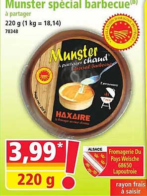 Munster spécial barbecue