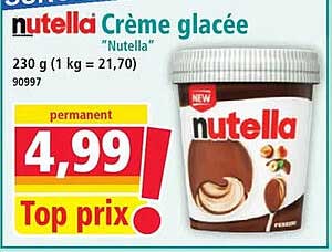 nutella Crème glacée "Nutella"