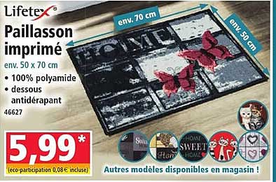 Paillasson imprimé