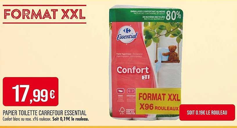 PAPIER TOILETTE CARREFOUR ESSENTIAL