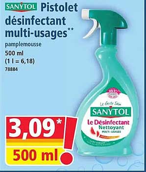 Pistolet désinfectant multi-usages