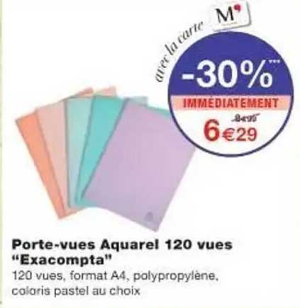 Porte-vues Aquarel 120 vues “Exacompta”