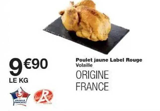 Poulet jaune Label Rouge