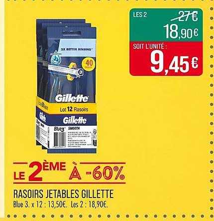 RASOIRS JETABLES GILLETTE