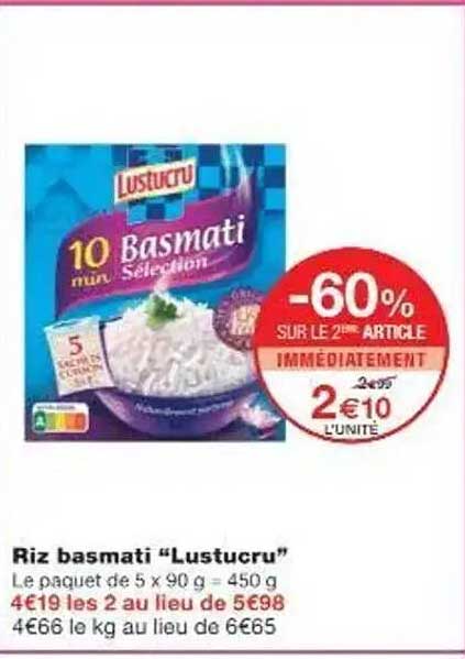 Riz basmati "Lustucru"
