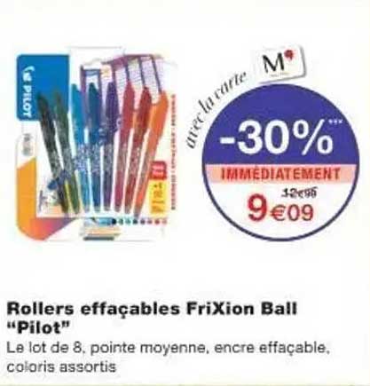 Rollers effaçables FriXion Ball "Pilot"