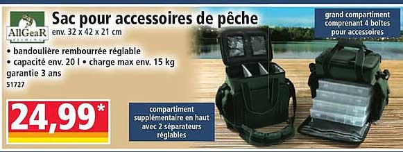Sac pour accessoires de pêche