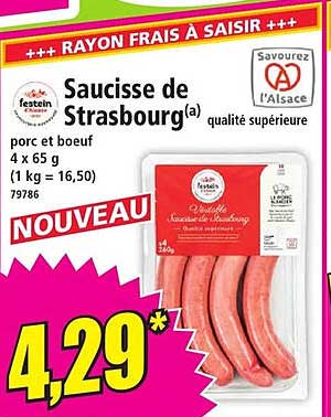 Saucisse de Strasbourg