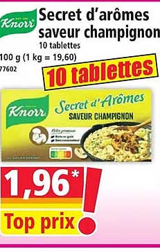 Secret d’arômes saveur champignon