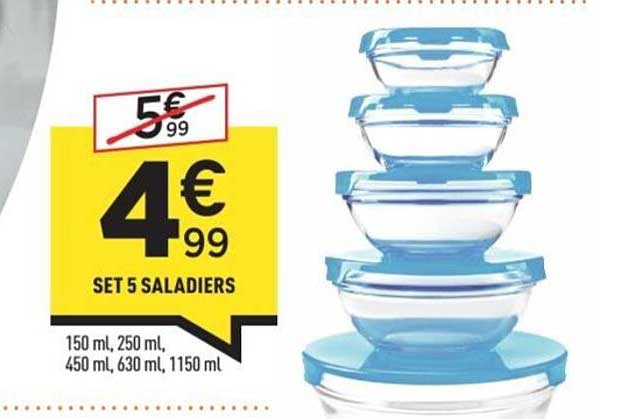 SET 5 SALADIERS