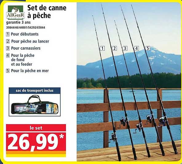 Set de canne à pêche