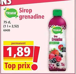 Sirop grenadine