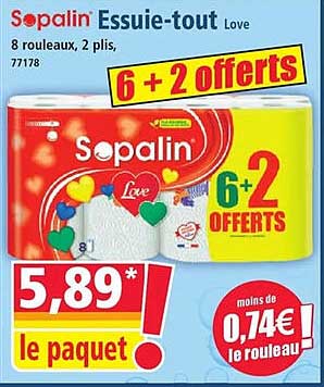 Sopalin Essuie-tout Love