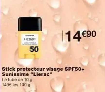 Stick protecteur visage SPF50+ Sunissime "Lierac"