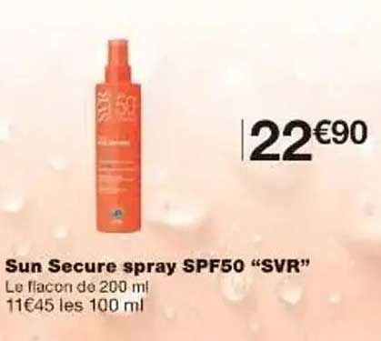 Sun Secure spray SPF50 “SVR”
