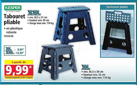 Tabouret pliable