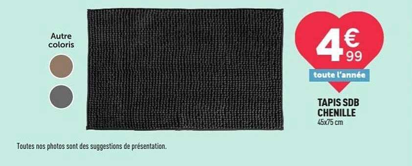 TAPIS SDB CHENILLE