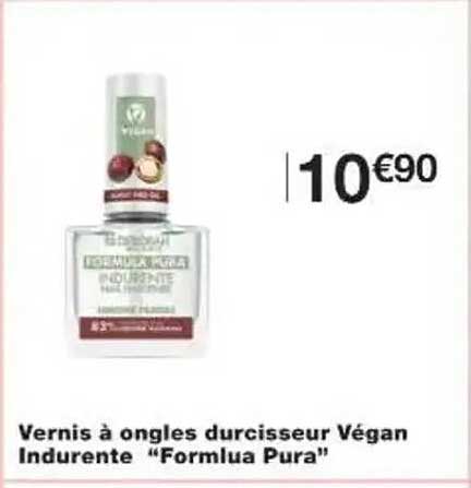 Vernis à ongles durcisseur Végan Indurente “Formula Pura”